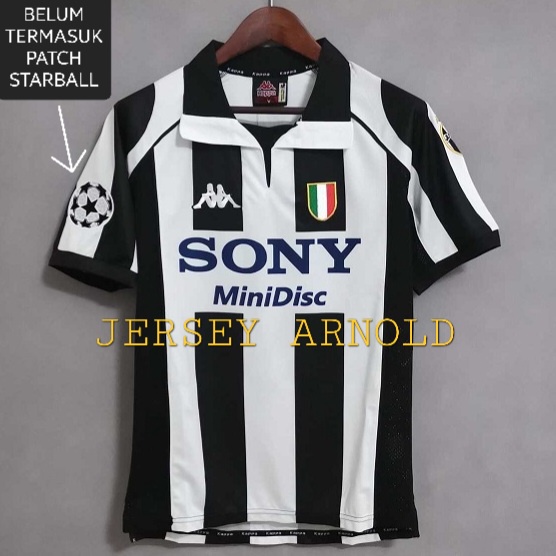 Jual JERSEY JUVE HOME RETRO CLASIC CLASSIC SONY TAHUN 1997 1998 MUSIM