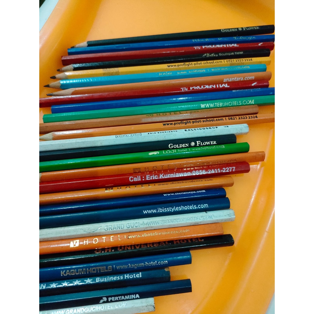 Jual Pensil Tulis Satuan Lapis Warna Random Kualitas Hb 2B Bisa Untuk ...
