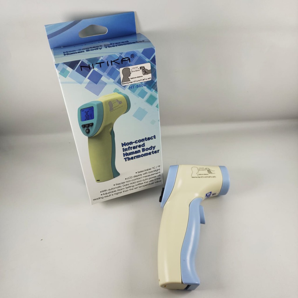 Jual THERMOGUN LASER NITIKA HT 880D / THERMOMETER INFRARED NITIKA HT ...