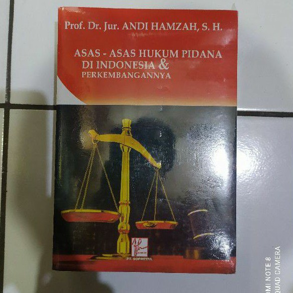 Jual Asas Asas Hukum Pidana Di Indonesia Dan Perkembangannya Prof Dr