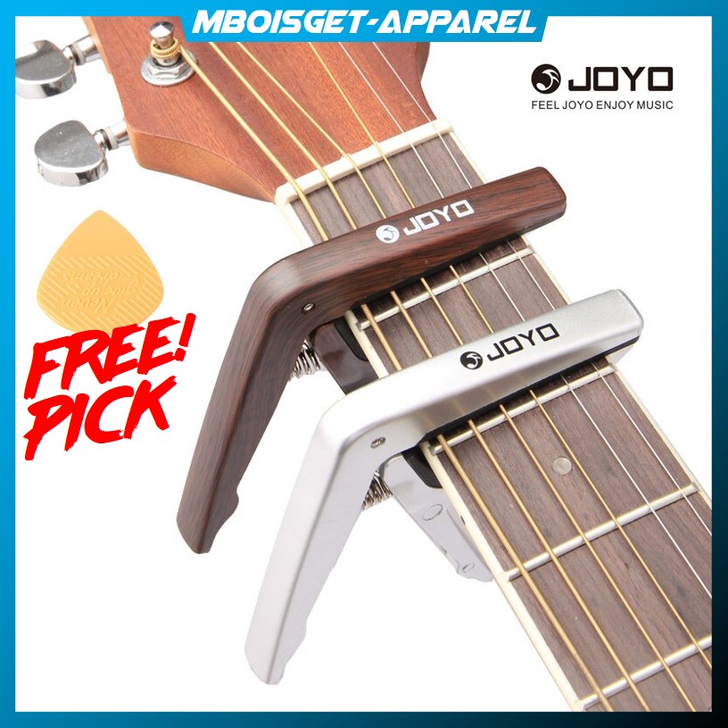 Jual MBOISGET JOYO Capo Gitar Wood Design JCP01 PLUS PICK GUITAR
