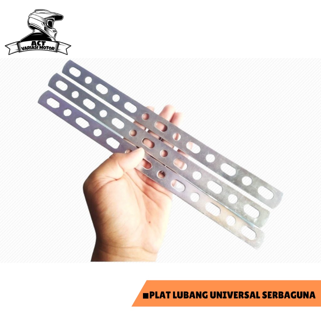 Jual Plat Lubang Tebal Serbaguna Breket Bolong Besi Universal Multi Fungsi Ketebalan Bahan 2 Mm 5350