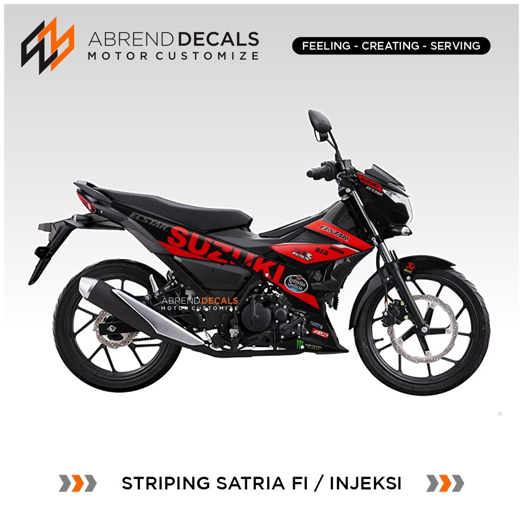 Jual Striping Satria Injeksi Suzuki Racing / Stiker Motor Satria Fi New ...