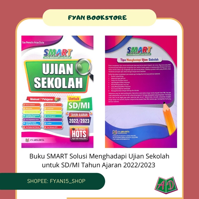 Jual Fyan Book Store: Buku Siswa SMART Ujian Sekolah Jenjang SD/MI ...