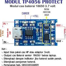 Jual Modul Cas Baterai Lithium 18650 Micro USB TP4056 | Shopee Indonesia