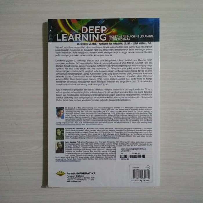 Jual Buku Deep learning modernisasi machine learning untuk big data ...