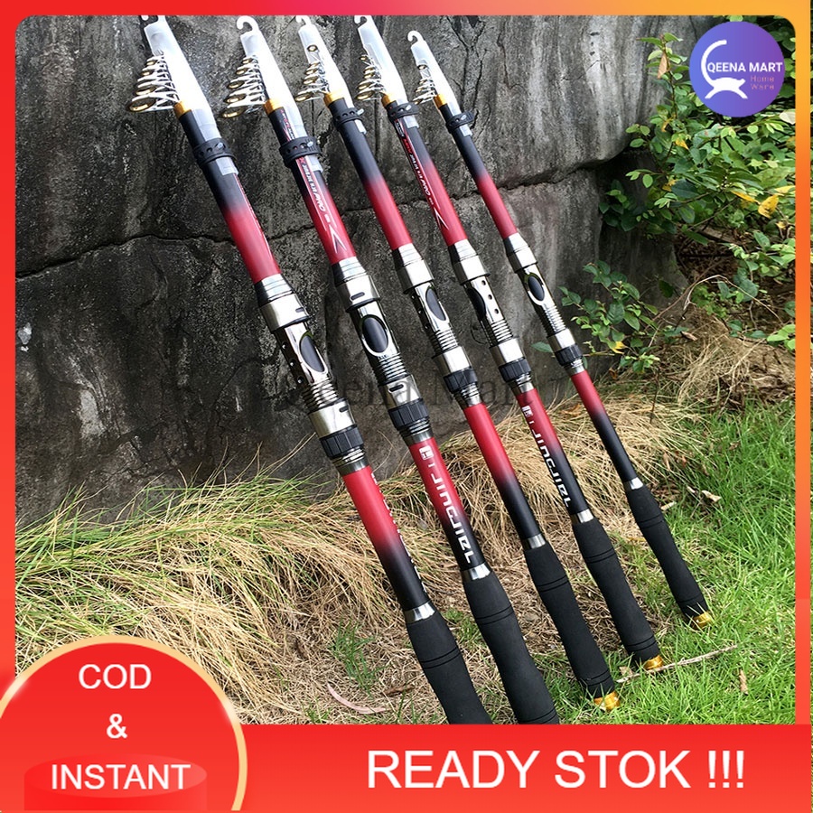 Jual Joran Pancing Antena Portable Super Hard Carbon Fiber Telescopic 2 ...
