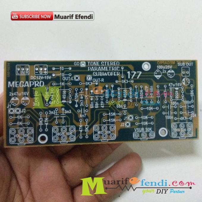 Jual Pcb Tone Control Stereo Parametric Parametrik Subwoofer Frekuensi