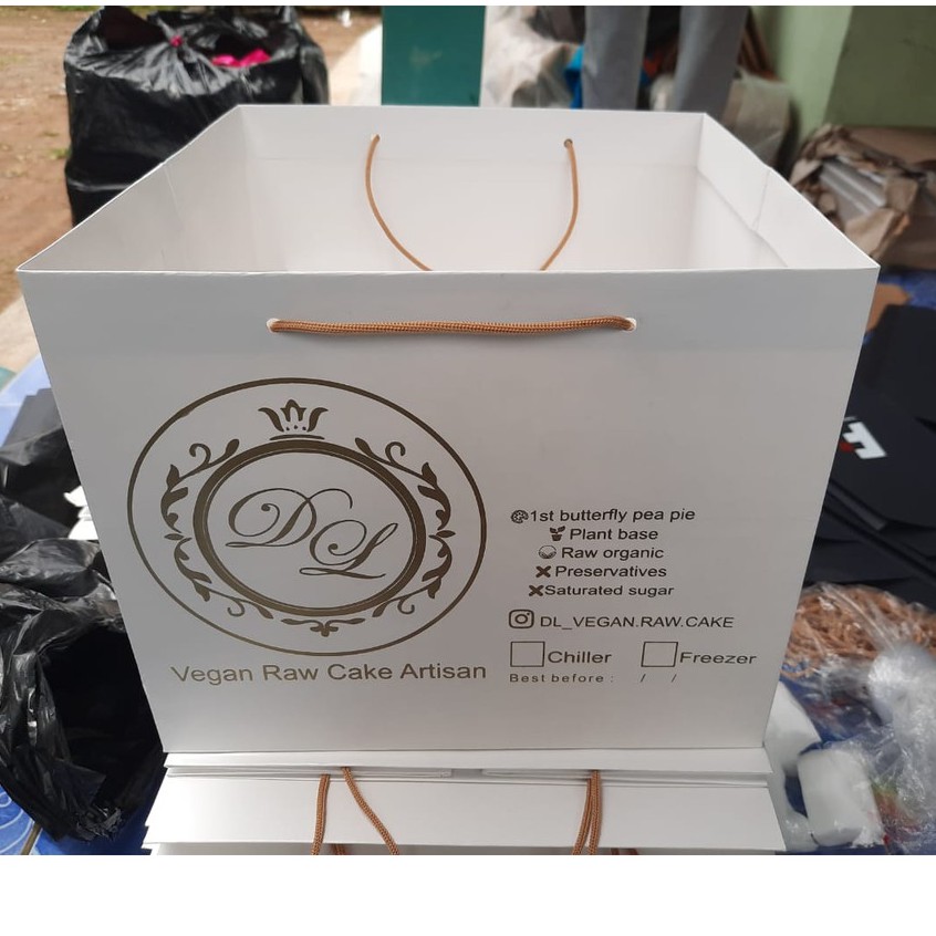 Jual Custom Paper Bag Bolu, Paperbag Box Kue , Kotak Nasi , Dus Roti ...