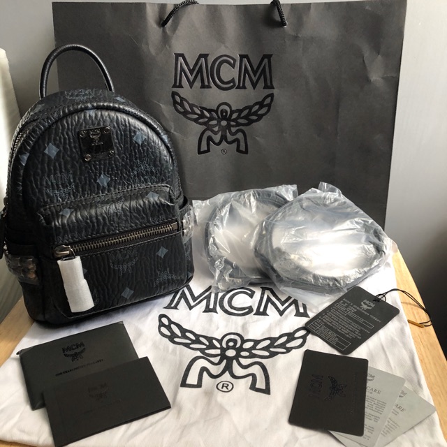 Mcm backpack store mini black