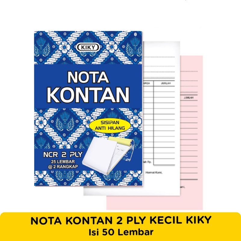 Jual ECER Nota 2ply rangkap 2 kecil k2 bon kiky | Shopee Indonesia