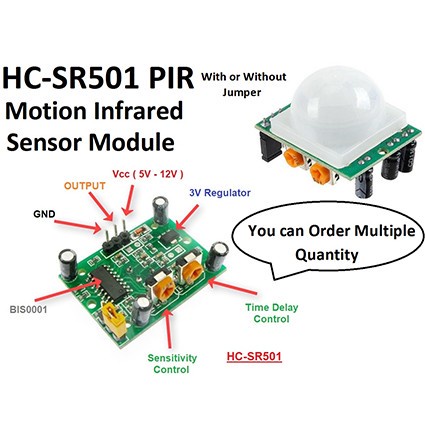Jual A346 Sensor Motion PIR HCSR501 Arduino Detector Infrared Gerak ...