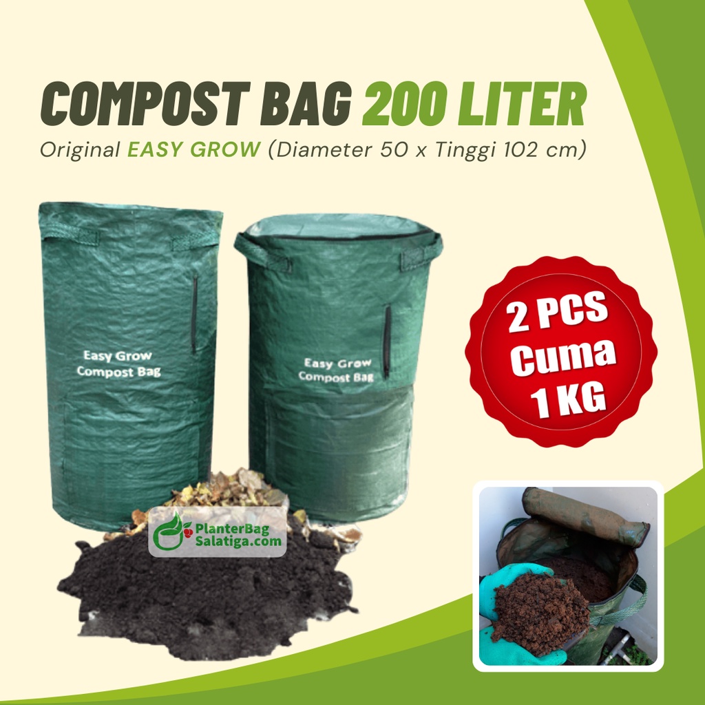 Jual Compost Bag 200 Liter Tas Daur Ulang Sampah Organik Kompos ...