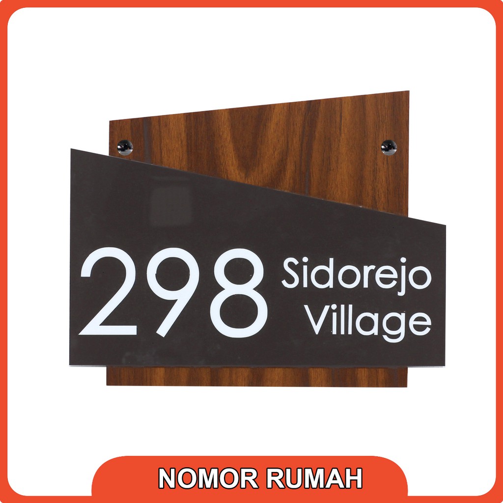 Jual Nomor Rumah Acrylic/Akrilik Modern Minimalis Model 025 | Shopee ...