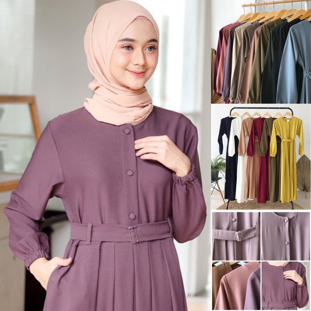 Jual Baju Gamis Wanita Muslim Terbaru Sandira Dress Cantik Murah Kekinian Gms Shopee Indonesia