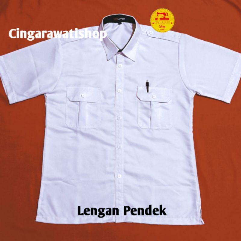 Jual Kemeja Pdh Putih Pns Pria Baju PNS Putih Pria Seragam Pns