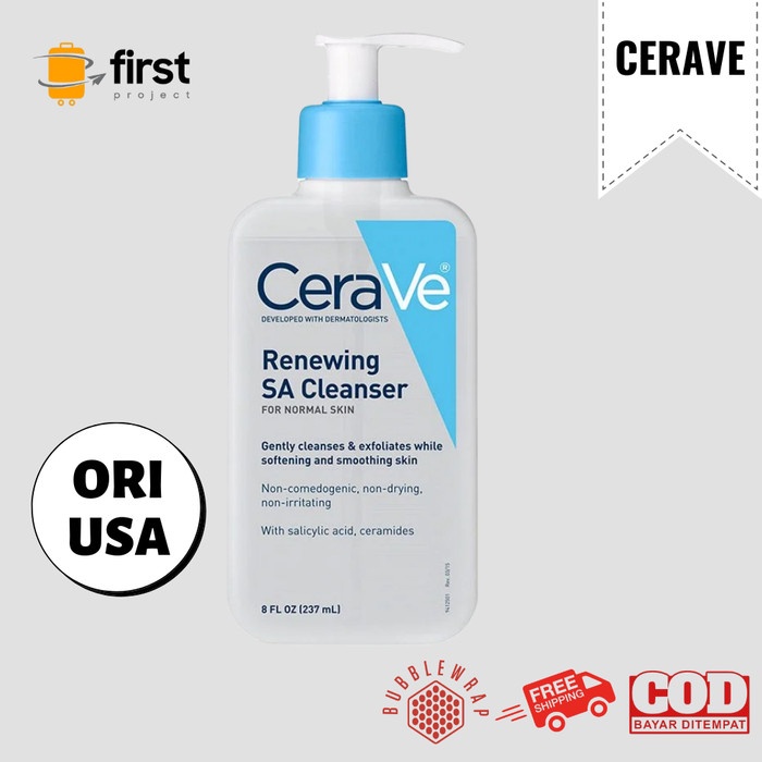 Jual CeraVe Renewing SA Cleanser with Ceramides & Salicylic Acid for