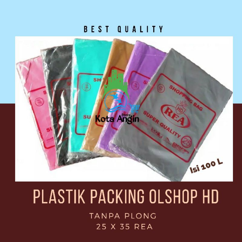 Jual Plastik Packing Olshop REA HD tanpa plong 25cm x 35cm | Shopee ...