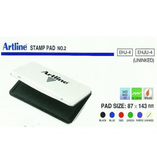 Jual Bak Stempel bantalan Stamp Pad Artline No. 2 Jumbo EHJU4 EHJ4