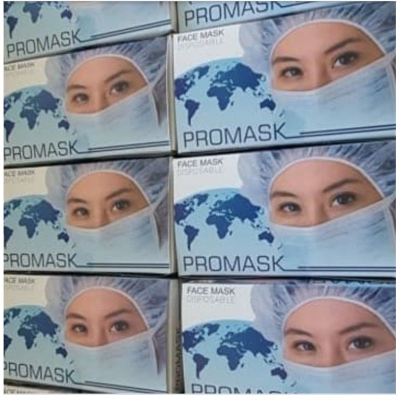 Jual Masker Promask 3ply 50pcs dengan kawat | Shopee Indonesia