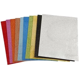 Craft Villa A4 Self Adhesive Eva Foam Glitter Sheet at 350.00 INR in