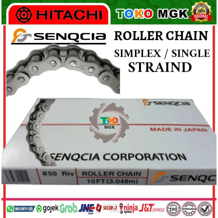 Jual RS100-1 SINGLE PITCH 31.75 RANTAI CHAIN HITACHI ORIGINA JAPAN ...