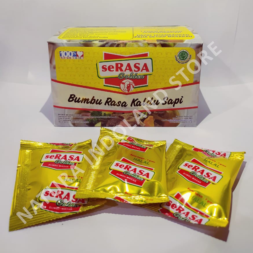 Jual SERASA GOLDEN Bumbu Rasa Kaldu Sapi 7 gr ( 1 Box isi 20 Pcs @ 7 Gr ...