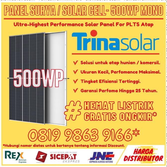 Jual Panel Surya / Solar Sel / Solar Panel Monocrystalline 500WP ...