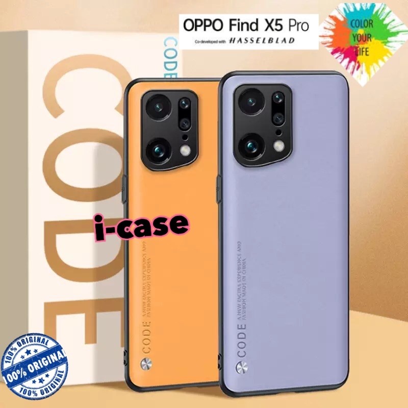 Jual Find X5 Pro 5G Soft Case Leather CODE casing Cover Oppo FindX5 ...