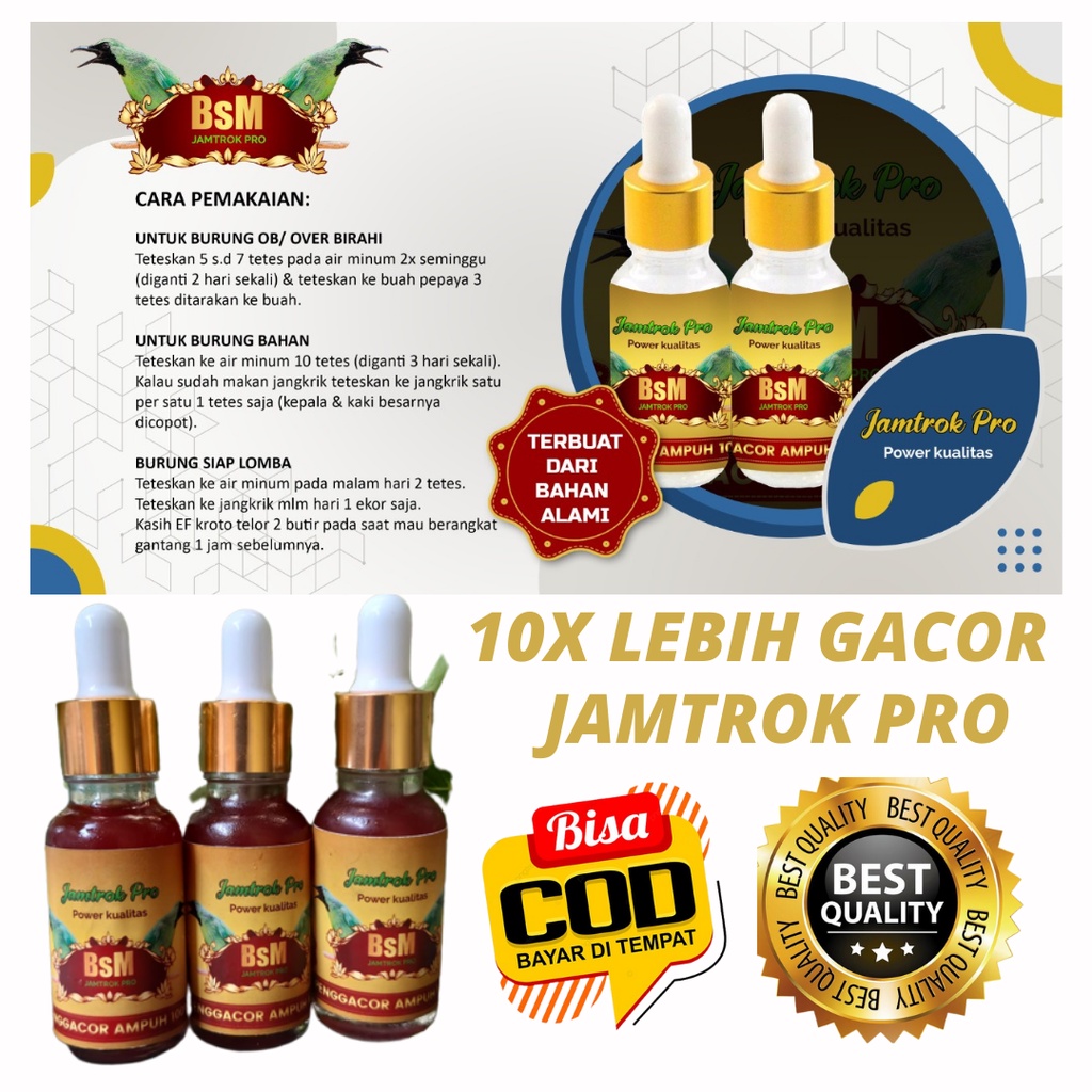 Jual VIT VITAMIN JAMTROK VITAMIN GACOR VIT IJO VITAMIN CUCAK IJO VIT ...