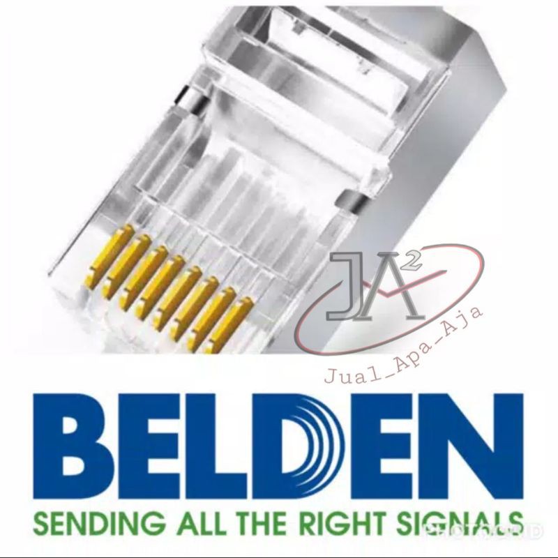 Jual Pin Data RJ45 Belden ORI CAT6 LAN Connector UTP harga ecer perbiji ...
