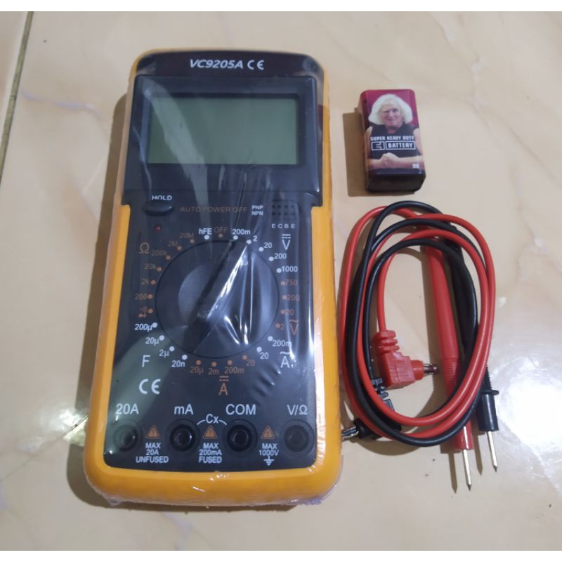 Jual Multitester Digital VC-9205A CE / Multimeter Alvometer Digital ...