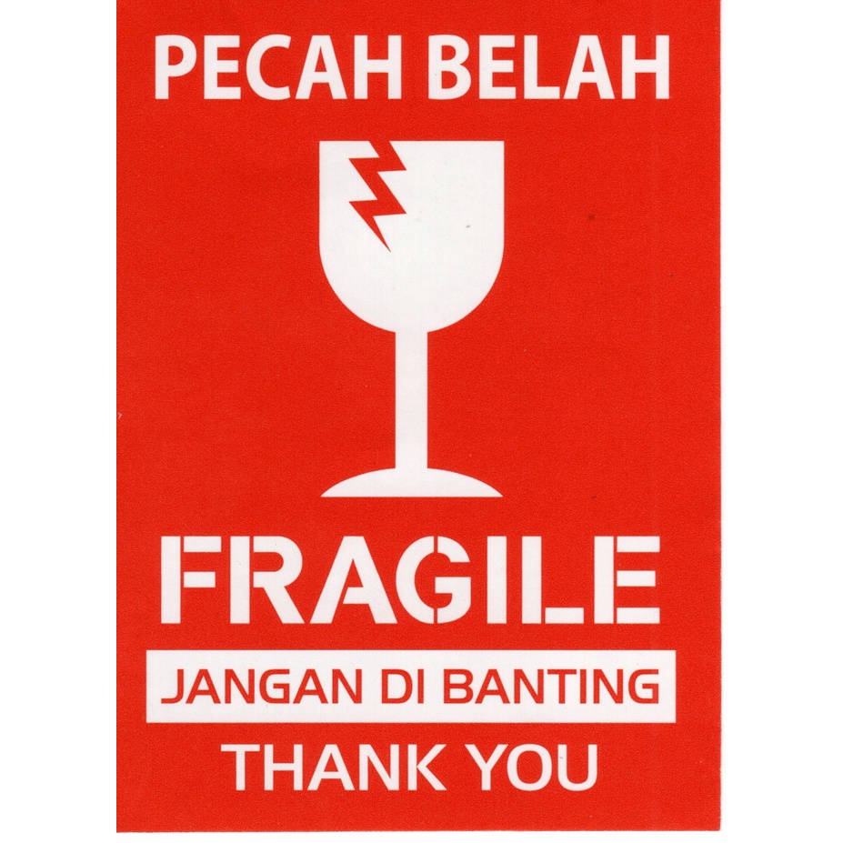 Jual Stiker Fragile Sticker Pecah Belah Shopee Indonesia 9567