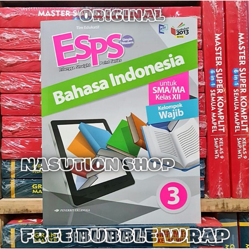 Jual Buku Esps Bahasa Indonesia Kelas 3 / Xll 12 SMA Erlangga K13 ...