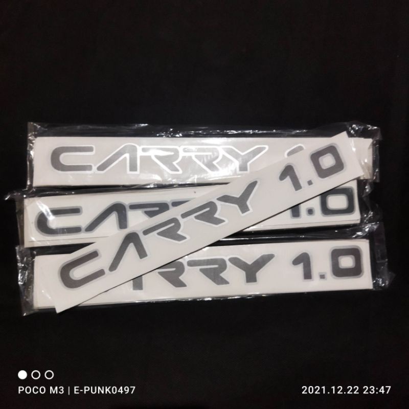 Jual sticker tulisan carry 1.0 termurah | Shopee Indonesia