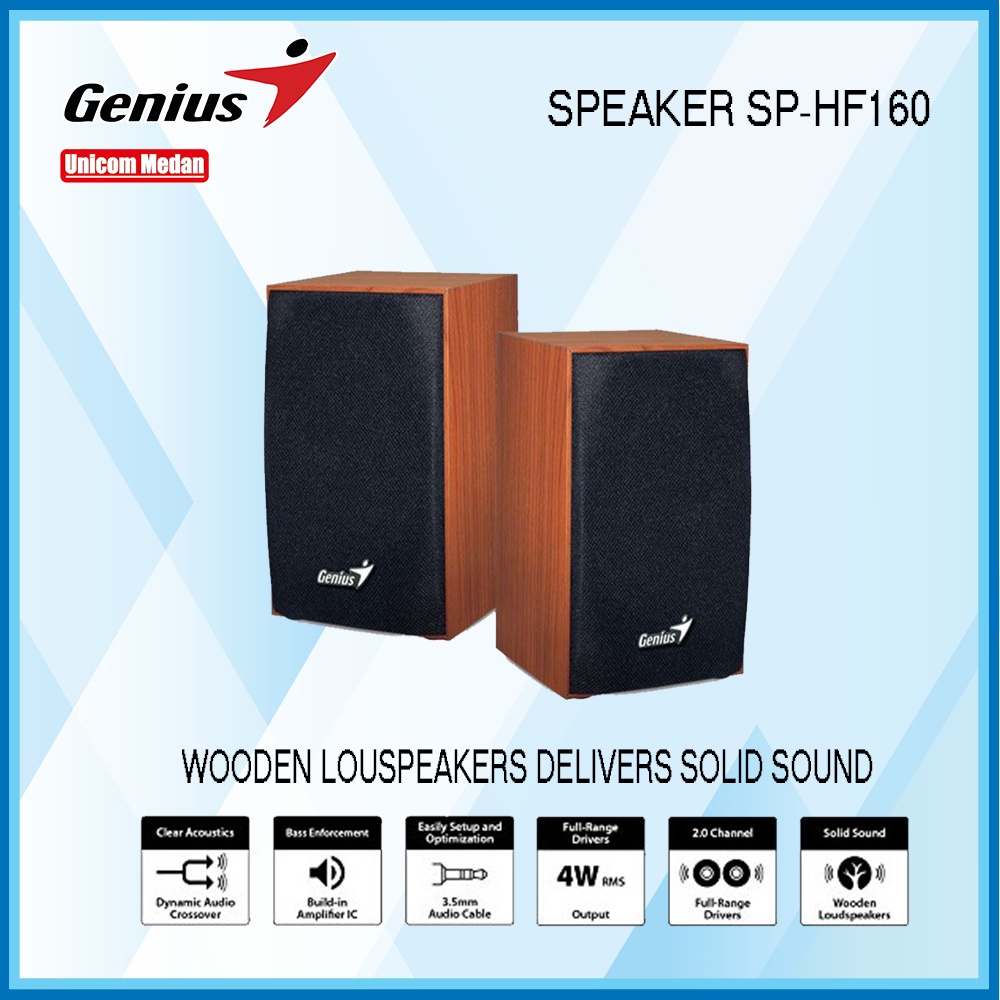 Jual SPEAKER GENIUS SP-HF160 | SPEAKER | GENIUS | PC | LAPTOP | SOUND ...