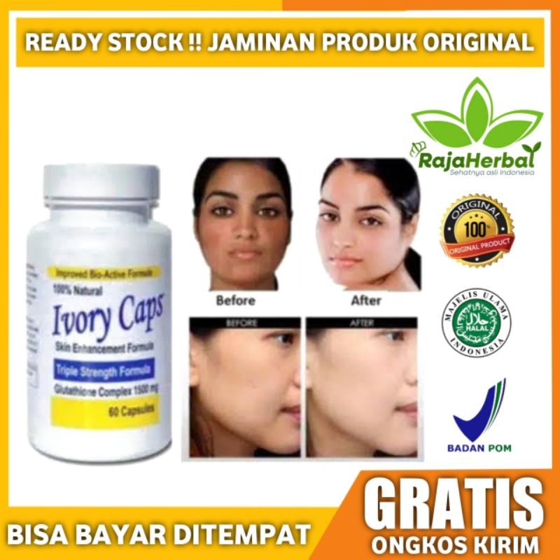 ivory cap glutathione 6 Bottles Ivory Caps 1500mg Skin Enhancement Nigeria main image 0