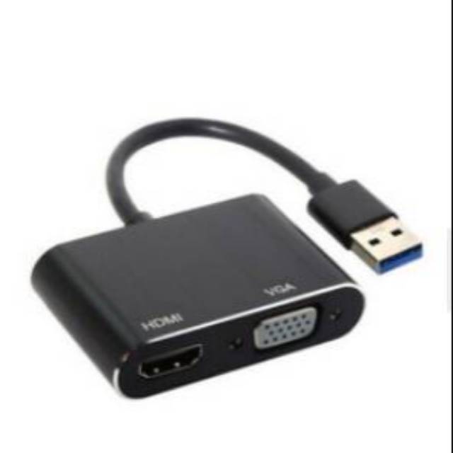 Jual Converter USB 3.0 to VGA HDMI Adapter Converter USB 3.0 to HDMI