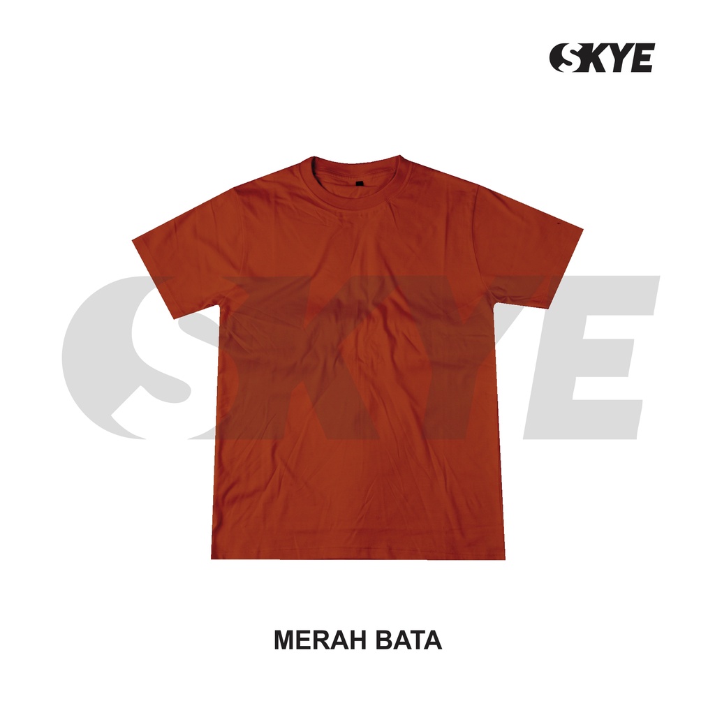 Jual Skye Kaos Polos Merah Bata Cotton Combed 30s Shopee Indonesia