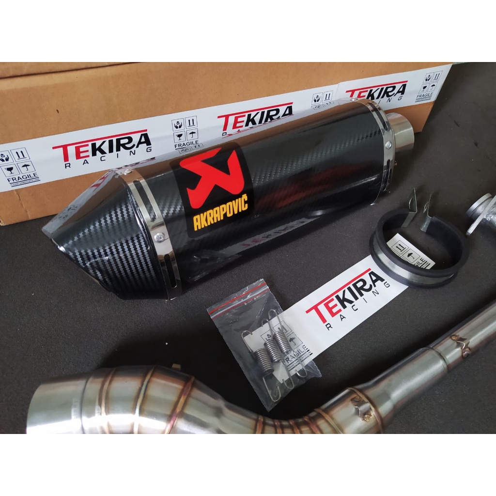 Jual Kenalpot Knalpot Racing Akrapovic Evo Layang Carbon shogun ...