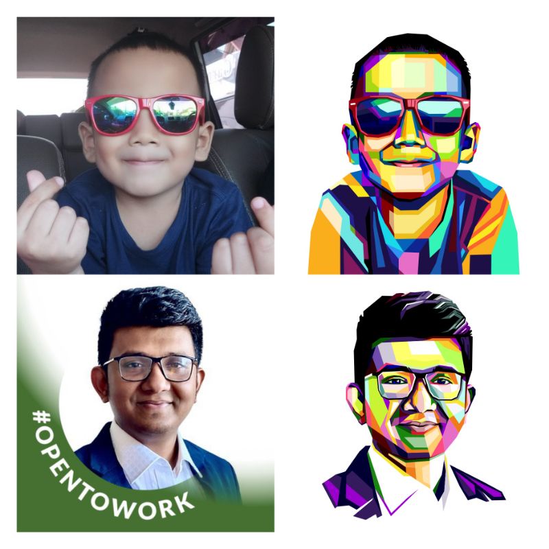 JASA EDIT FOTO | WPAP ART VECTOR (CUSTOM) untuk kado ulang tahun, wisuda, dll