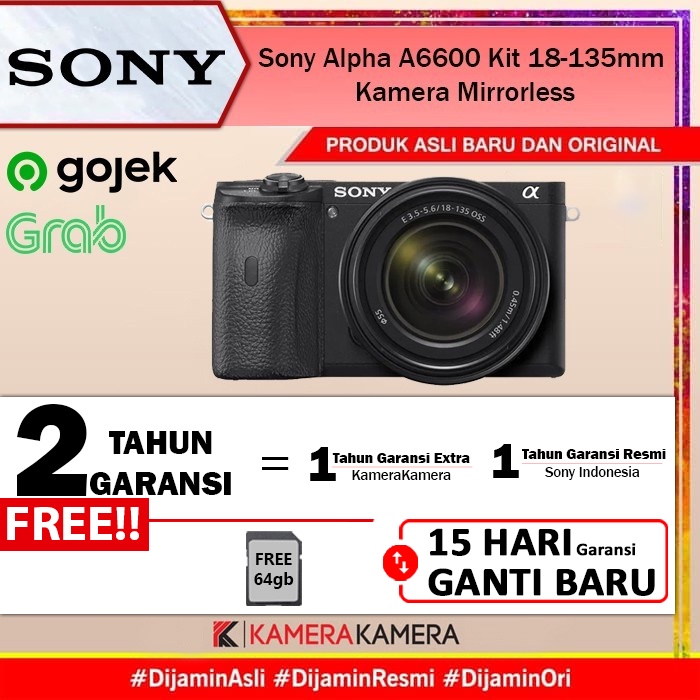Jual Sony Alpha A6600 Kit 18135mm / Sony Alpha 6600 Kamera Mirrorless