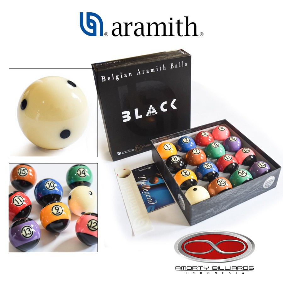 Jual Aramith Pool Tournament TV Black - Duramith Set