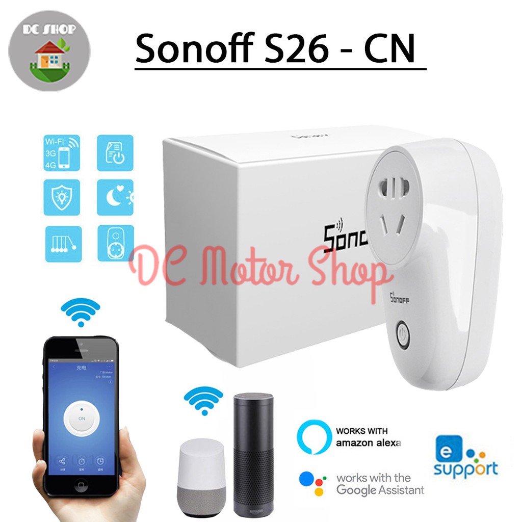 Jual Sonoff S26 CN Wireless Remote Control Timer /Smart Wifi Plug Bukan ...