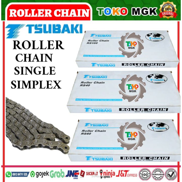 Jual TSUBAKI ROLLER CHAIN RS 1001 SINGLE ORIGINAL MADE IN JAPAN