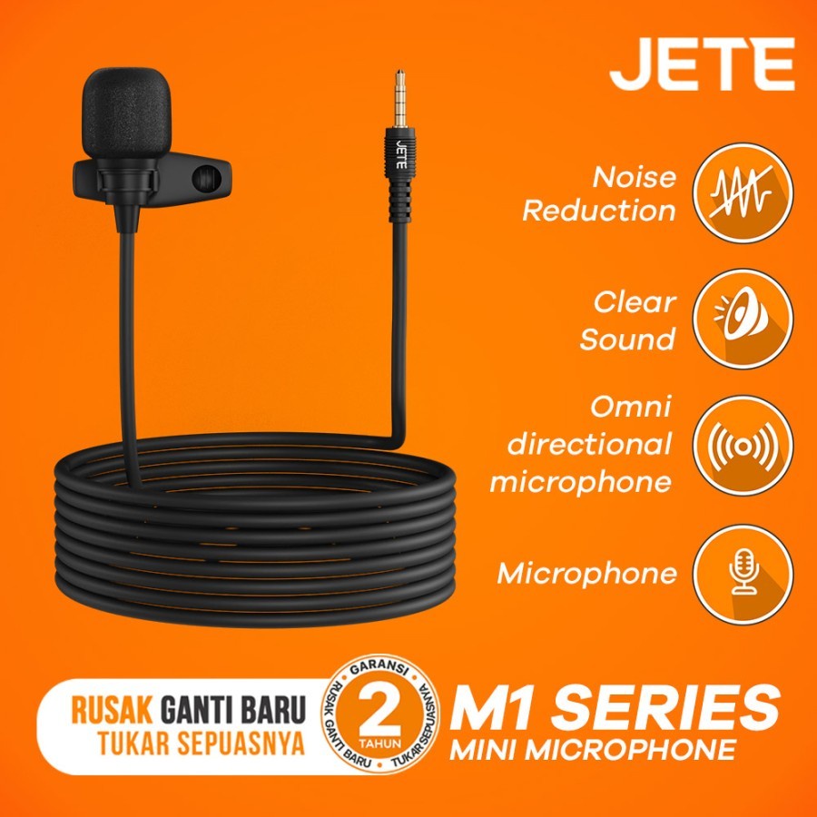 Jual MINI MICROPHONE MIC CLIP ON JETE M1 MIC EXTERNAL UNTUK HP/LAPTOP 3