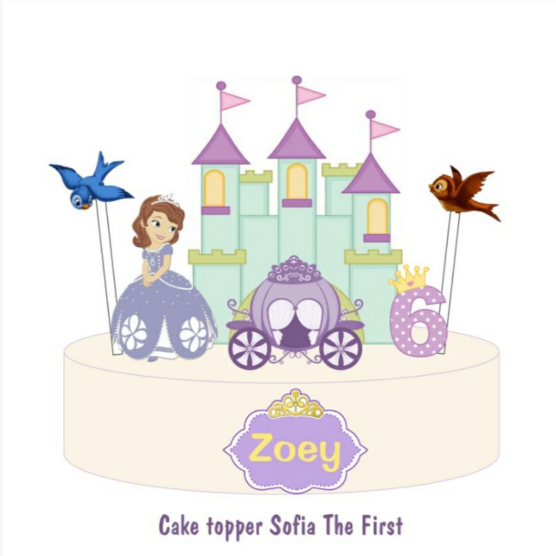 Jual cake topper hiasan kue sofia the first | Shopee Indonesia