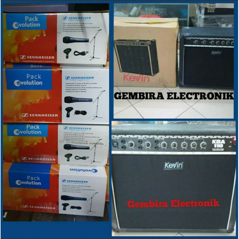 Jual ampli Keyboard Kevin free mic senheizer satu grade Amplifier