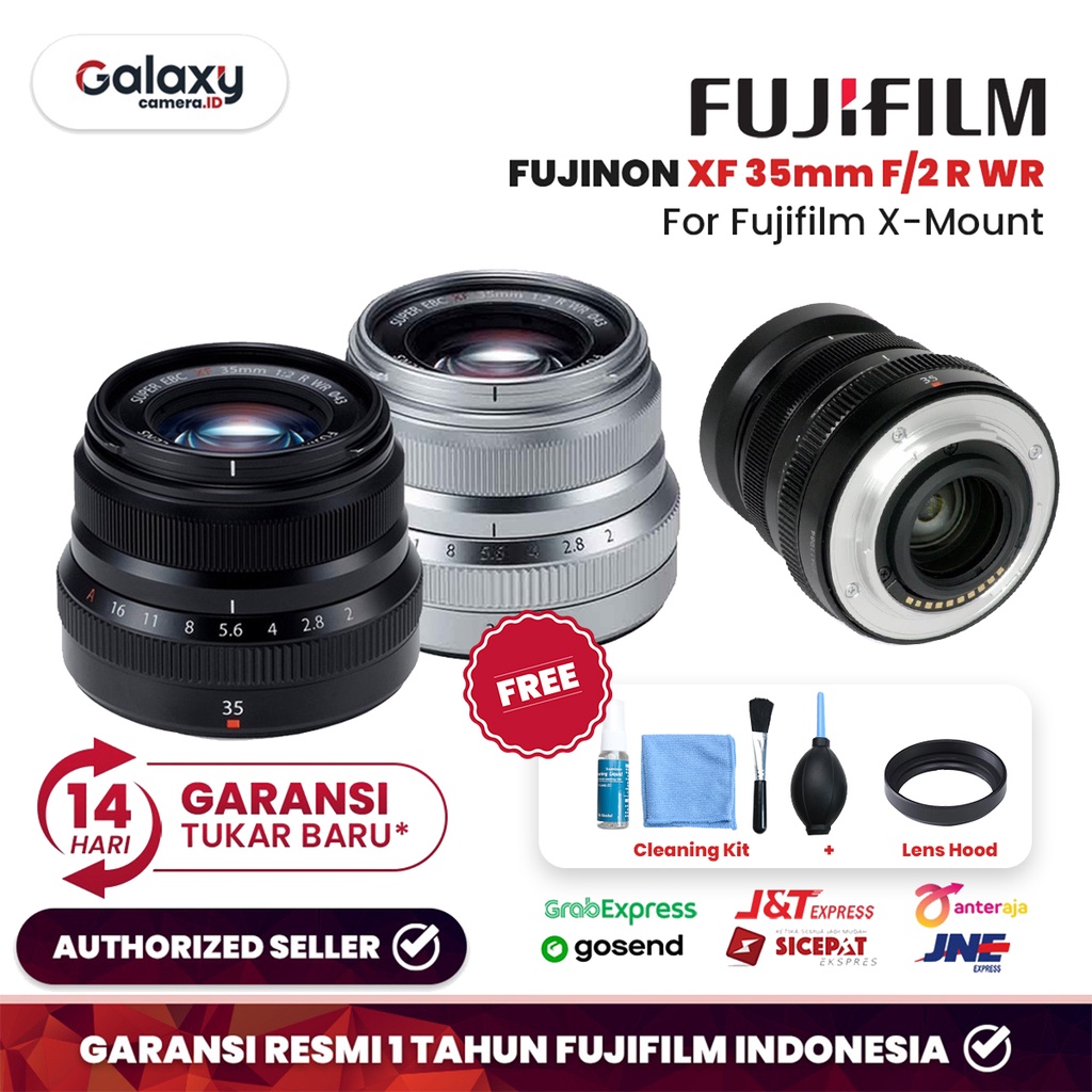 Jual Lensa Fujifilm Fujinon Xf 35mm F2 R Wr Shopee Indonesia