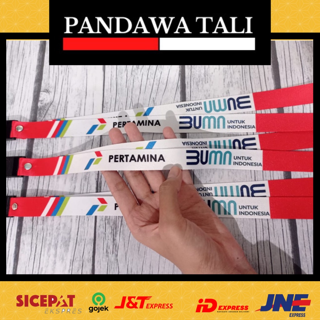 Jual Lanyard BUMN Pertamina MERAH PUTIH/BUMN Pertamina/ Lanyard ...